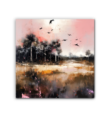 Hidden Waterfall Landscape Wrapped Canvas