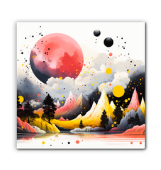 Radiant Rainforest Jungle Landscape Canvas