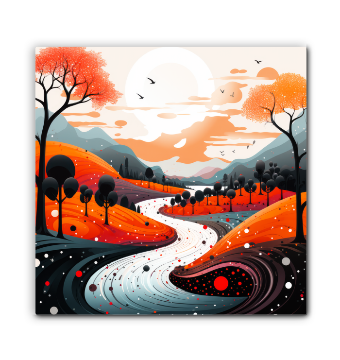 Serene Savannah African Landscape Canvas