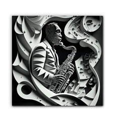 Music speaks without words Wrapped Canvas