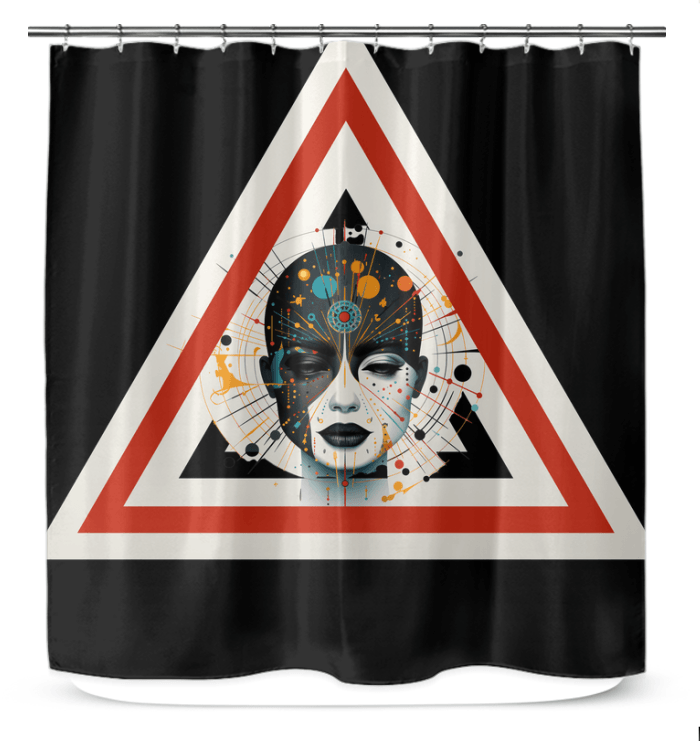 Celestial Strokes Shower Curtain - Beyond T-shirts