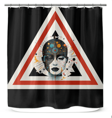 Celestial Strokes Shower Curtain - Beyond T-shirts