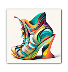 Elevated Steps - Futuristic Shoe Wrapped Canvas - Beyond T-shirts