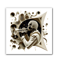 Notation Nebula Wrapped Canvas