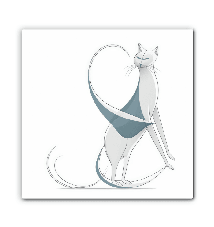 Graceful Cat Window Gaze Canvas - Beyond T-shirts