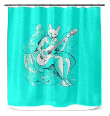 Glamorous Runway Fashion Shower Curtain - Beyond T-shirts