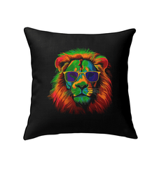 Majestic Lion Portrait Indoor Pillow - Beyond T-shirts