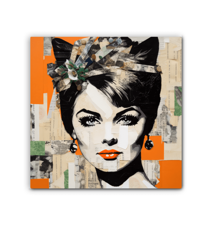 Resonant Mosaic Wrapped Canvas Musical Reflections - Beyond T-shirts