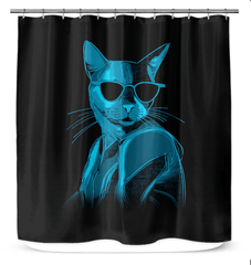 Feline Haven Shower Curtain - Beyond T-shirts