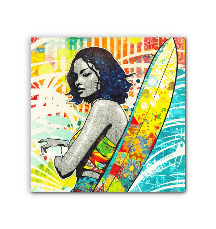 Surfing 1 48 Wrapped Canvas - Beyond T-shirts