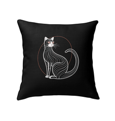 Sleek Sphynx Elegance Pillow