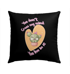 You Dont Cross My Mind Outdoor Pillow