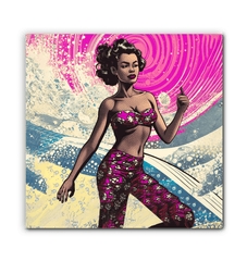 Surf's Up Wrapped Canvas Art - Beyond T-shirts