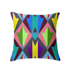 Close-up of Mystic Serenity Pillow's intricate Art Nouveau design.