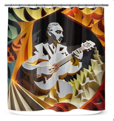 Soulful Shower Serenade Shower Curtain