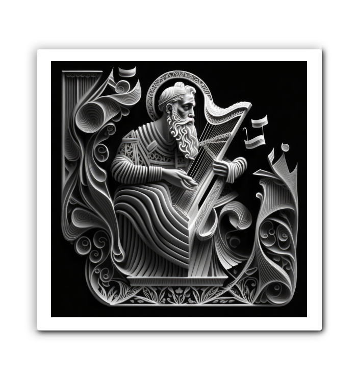 Artistic representation of Latin beats on wrapped canvas.