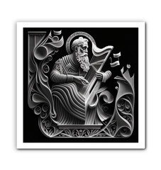 Artistic representation of Latin beats on wrapped canvas.