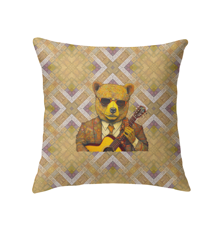 Majestic Bear Haven Indoor Pillow on a cozy sofa