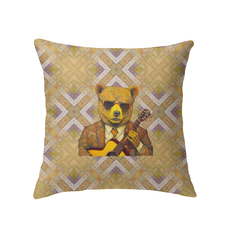 Majestic Bear Haven Indoor Pillow on a cozy sofa