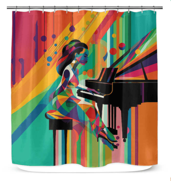 Artful Runway Fusion Shower Curtain - Beyond T-shirts