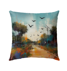 Starry Night Reflection Outdoor Pillow