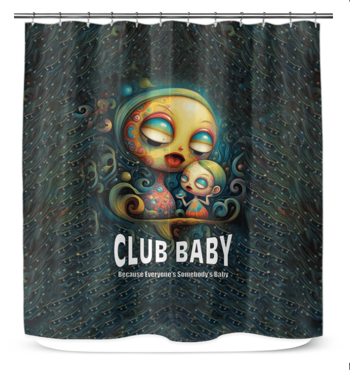 CB3-76 shower curtain in a modern bathroom setup showing water resistance.