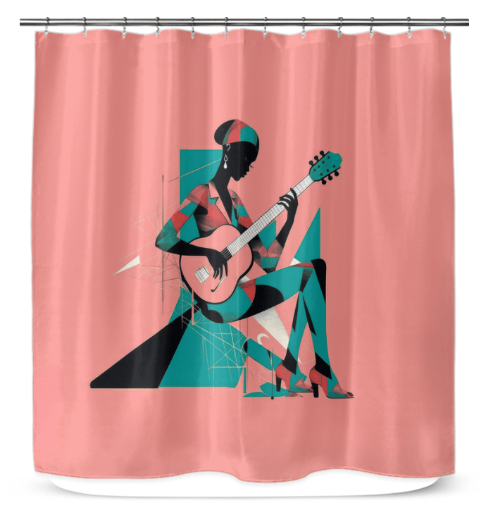 Bluesy Elegance Shower Decor - Beyond T-shirts