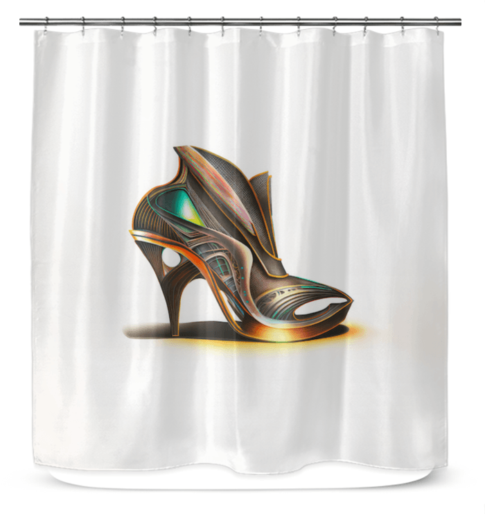 NeoTech Futuristic Shoe Shower Curtain - Beyond T-shirts