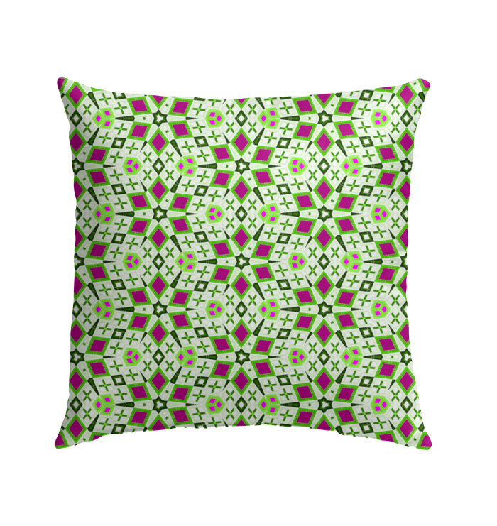 Radiant Kaleidoscope Outdoor Pillow