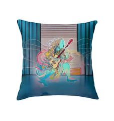 Groovy Garden Indoor Pillow adding a playful touch to a cozy living space.