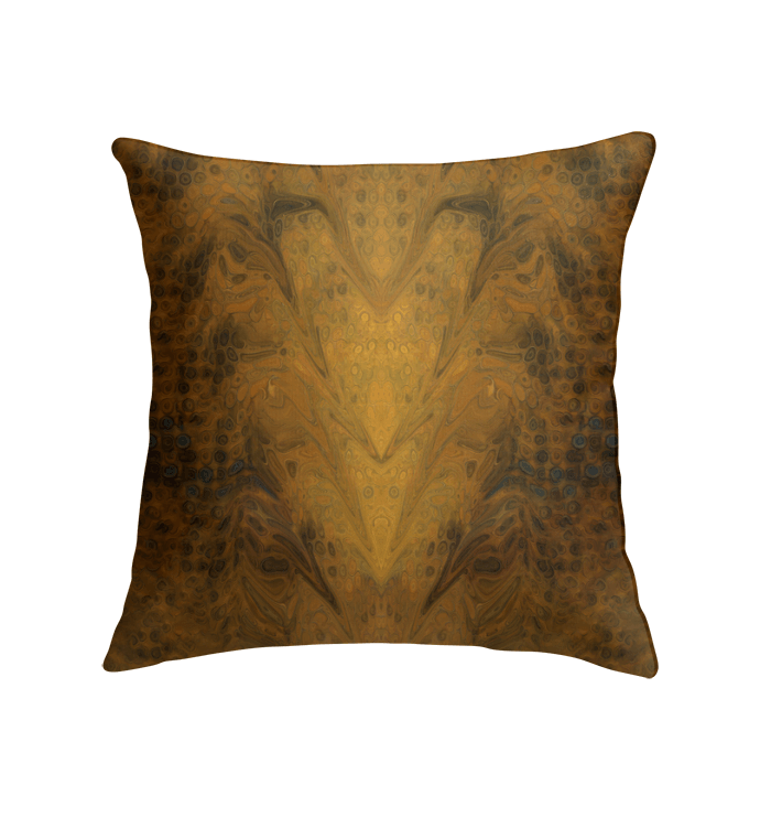 Close-up of the intricate design on Radiant Reflections IV pillow.