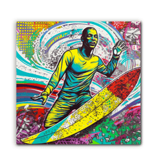 Surfing 1 46 Wrapped Canvas - Beyond T-shirts