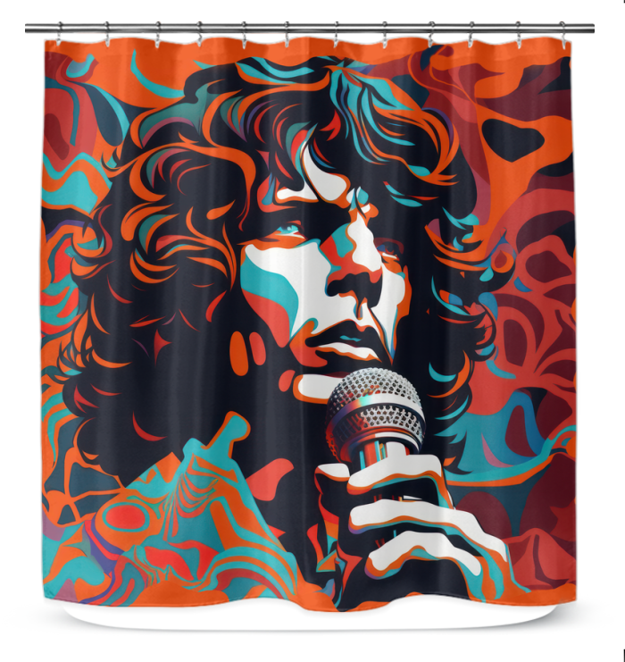 Blues Beat Shower Curtain