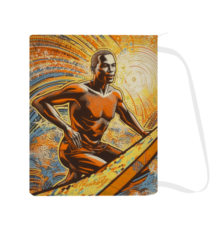 Surf-themed Surfing 5 15 Laundry Bag, ideal for sorting and stylish storage.