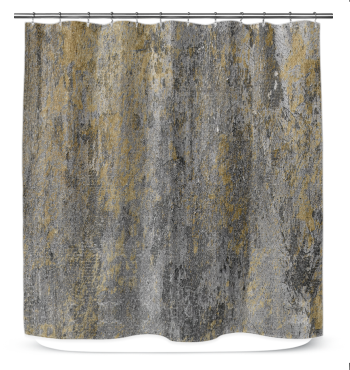 Brushed Copper Shower Curtain
