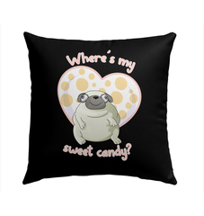 Where's My Sweet Candy Outdoor Pillow