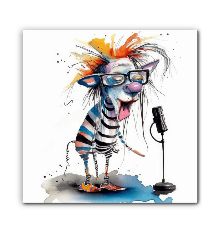 Rhythmic Revels Caricature Art Canvas - Beyond T-shirts