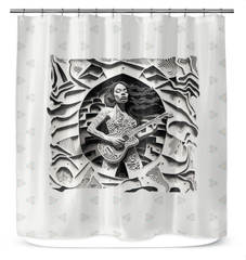 Vinyl Vibes Shower Curtain