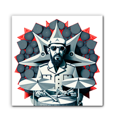 Beat Burst Wrapped Canvas