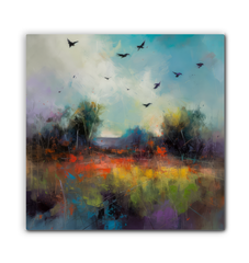 Serene River Reflections Wrapped Canvas