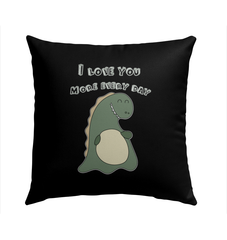 I Love You More Outdoor Pillow