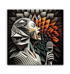 Symphony Silhouette Wrapped Canvas
