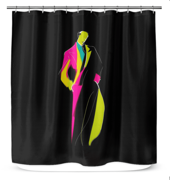 Catwalk Charm Shower Curtain - Beyond T-shirts