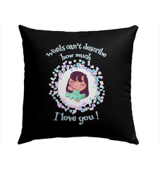 How Much I Love You Outdoor Pillow