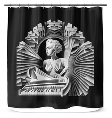 Folk Revival Shower Curtain