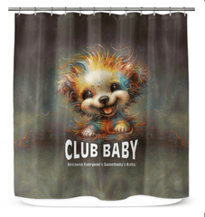 Elegant and durable CB3-78 shower curtain installed in a modern bathroom.