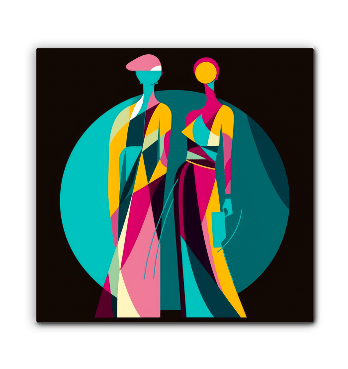 Vibrant Vogue Runway Canvas Print - Beyond T-shirts