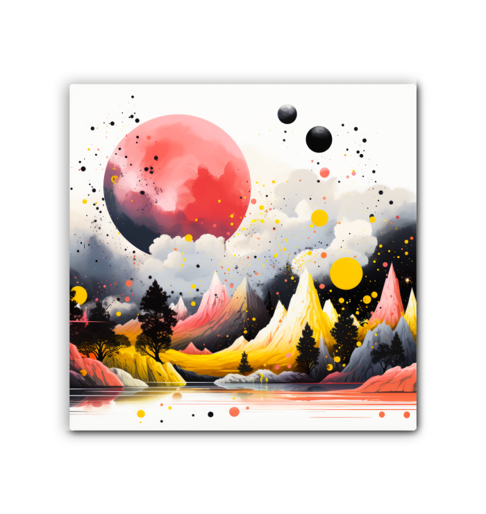 Radiant Rainforest Jungle Landscape Canvas