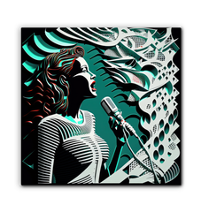 Symphony Strokes Wrapped Canvas