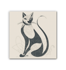 Elegant Cat Shadow Play Canvas - Beyond T-shirts